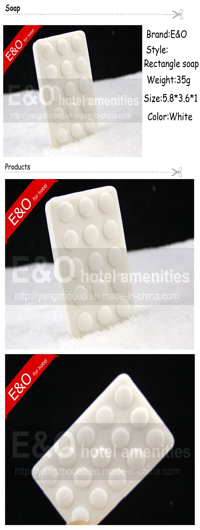 Disposable Massage Hotel Soap Packed in Plastic Bag Eo- (ES0016)